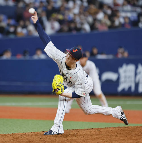 侍ジャパン】3番手広島森下暢仁が1回無失点「しっかりと投げられて
