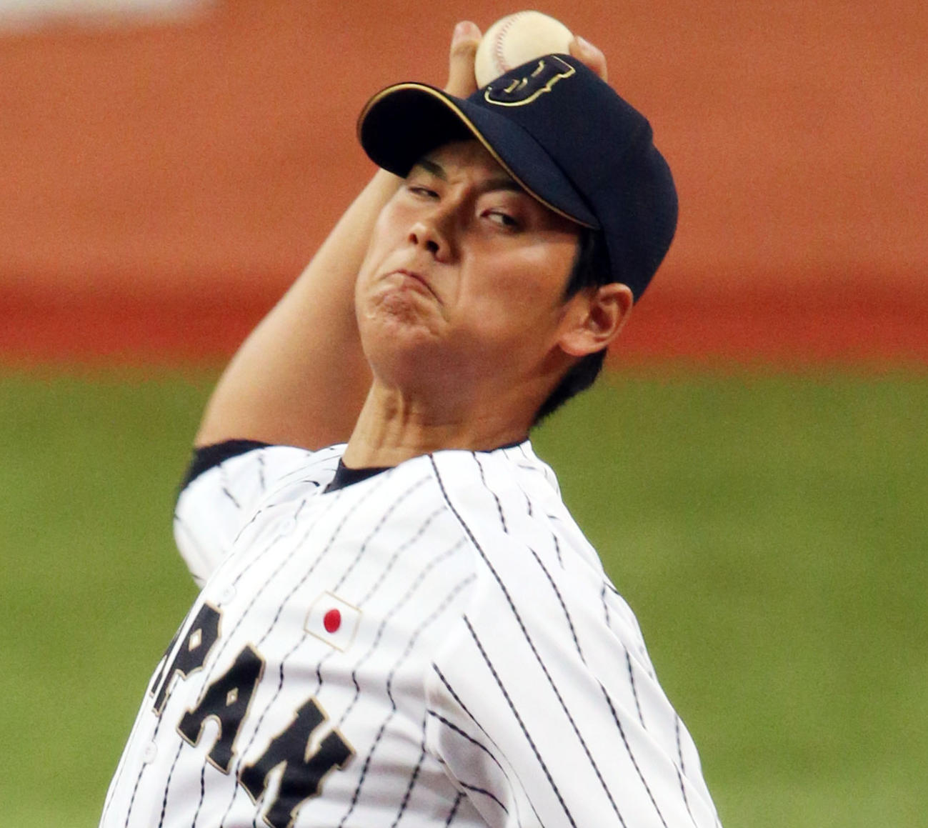 2014年11月、日米野球で登板した大谷翔平
