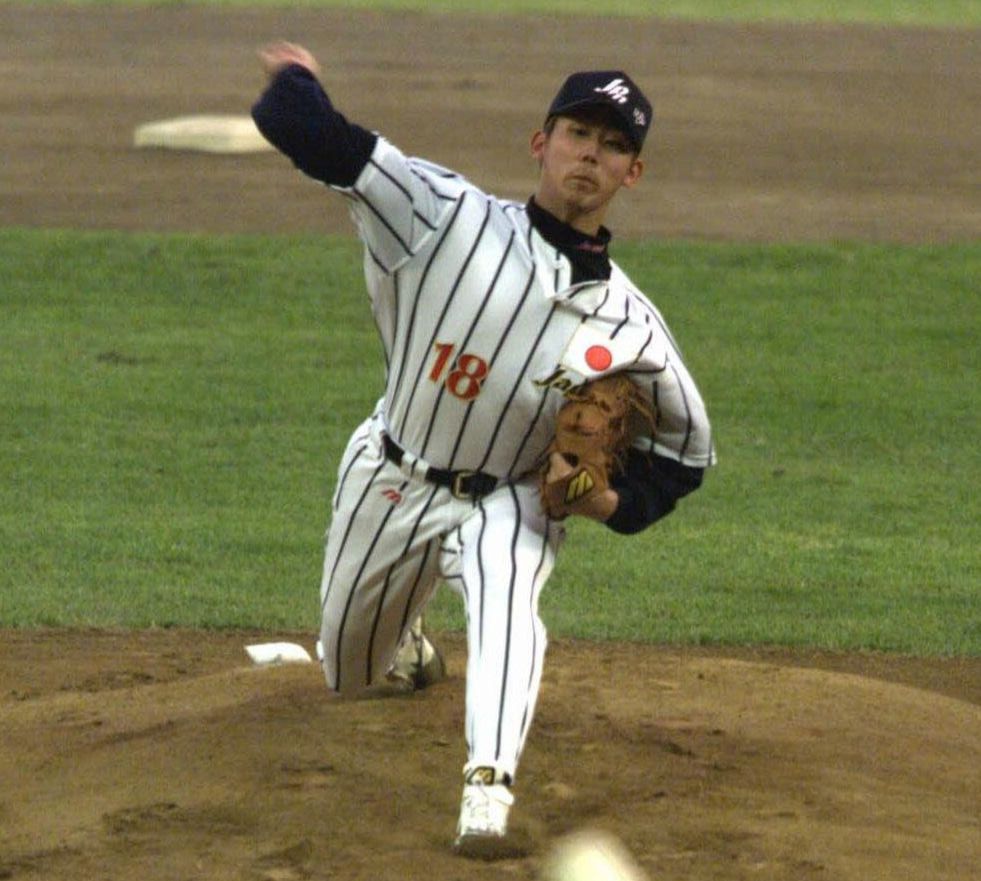 99年9月、五輪アジア予選の台湾戦に登板した松坂大輔