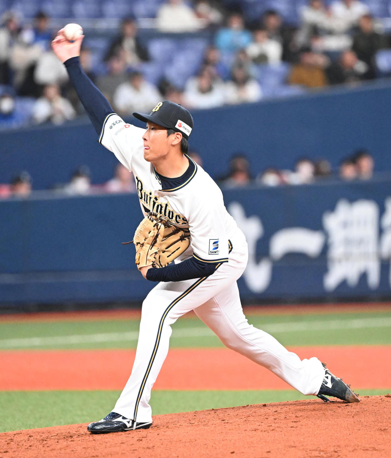 オリックス対中日　先発するオリックス東（撮影・和賀正仁）