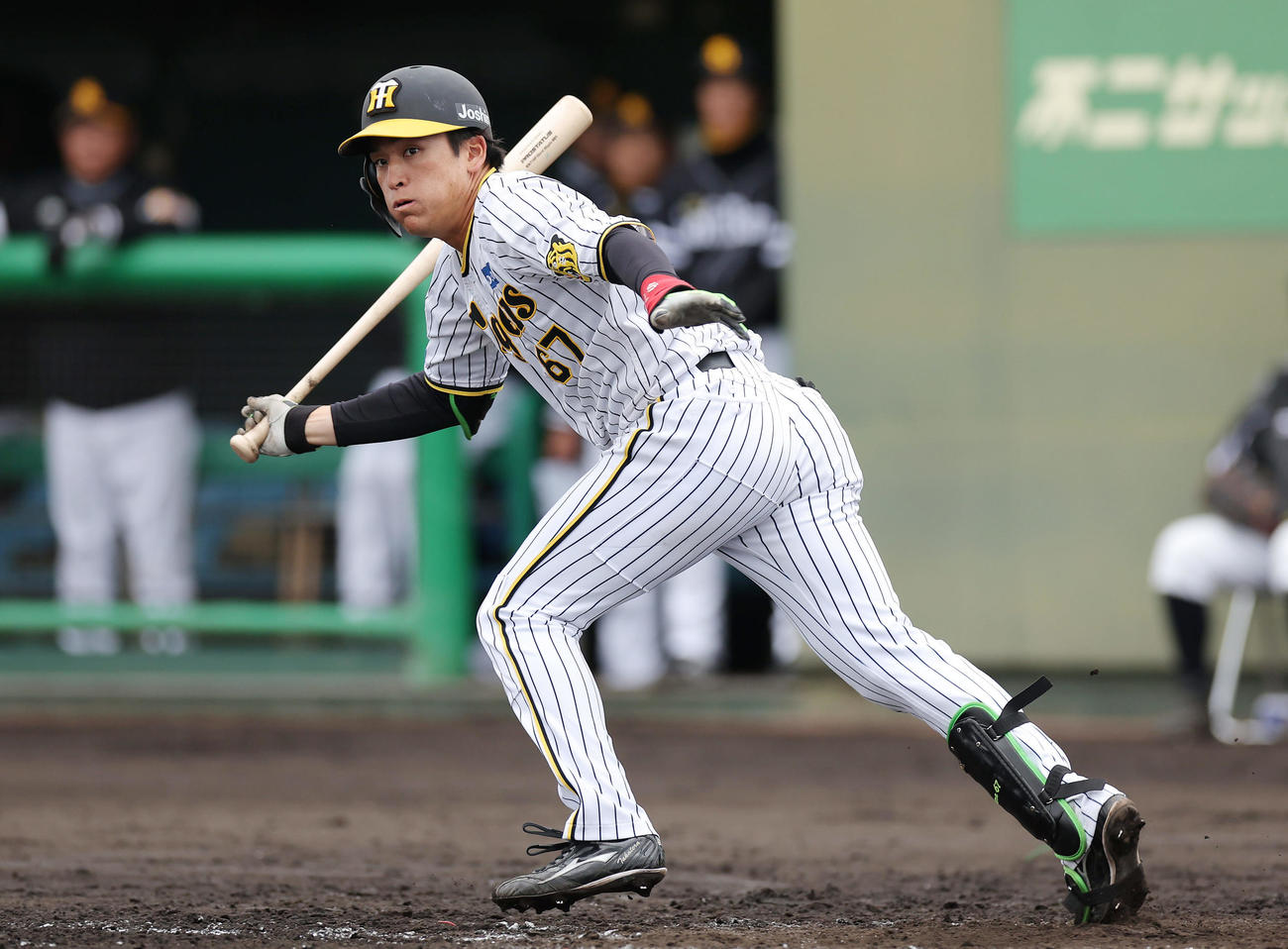 教育リーグのソフトバンク戦に出場する阪神高寺（撮影・前田充）