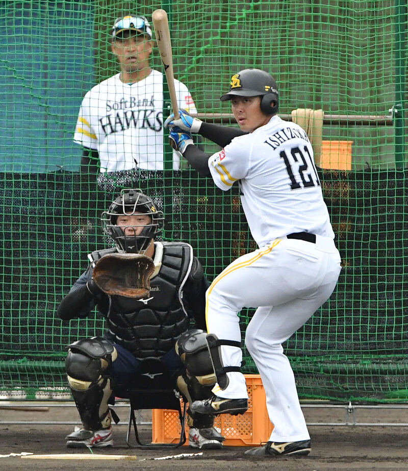 ソフトバンク石塚綜一郎（2023年11月6日撮影）