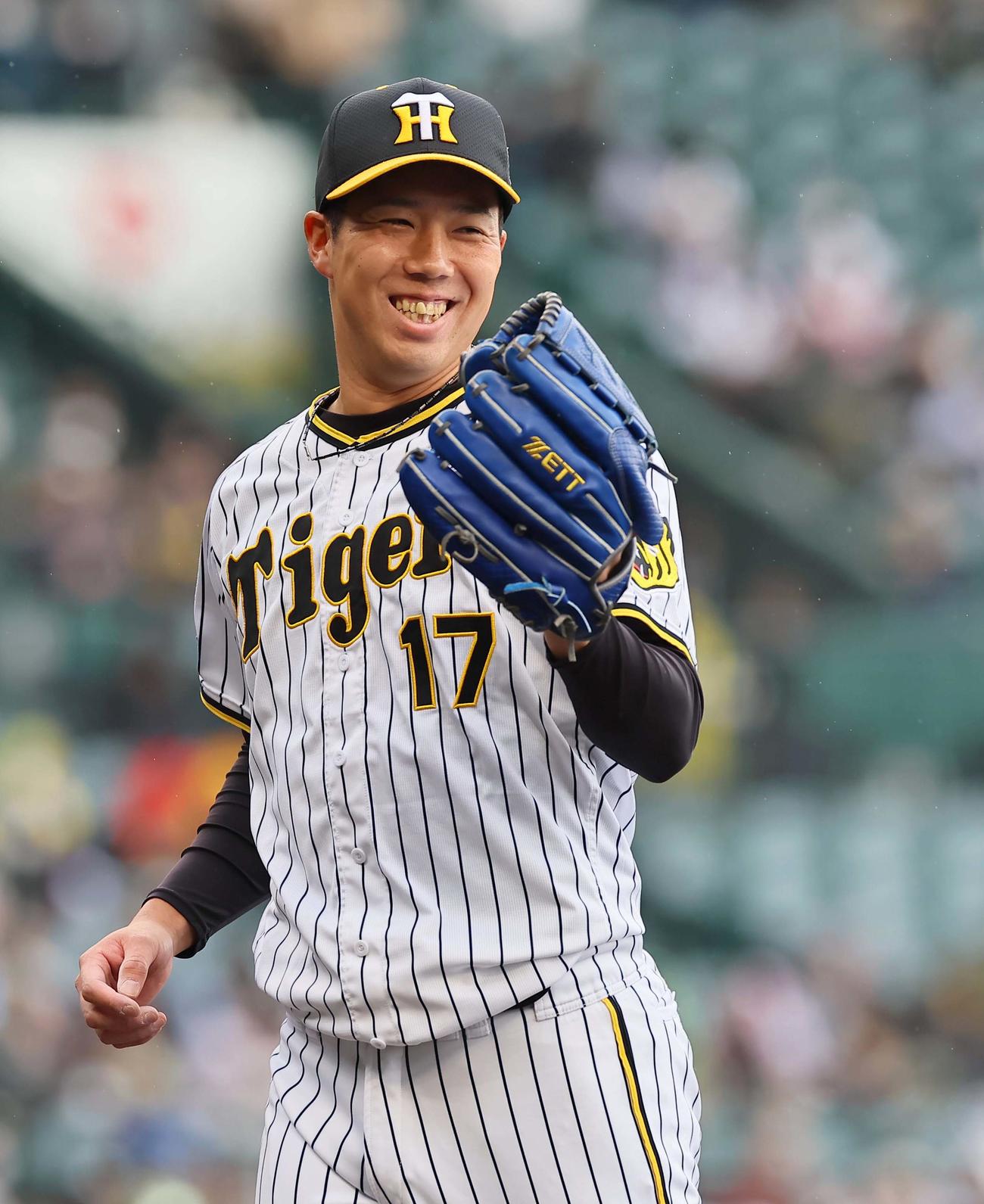 阪神対ヤクルト　4回無失点と好投した青柳晃洋（撮影・上田博志）