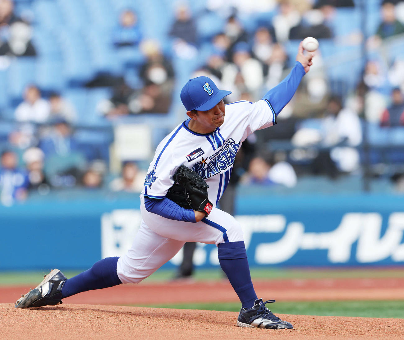 DeNA対日本ハム　DeNA先発の東（撮影・宮地輝）