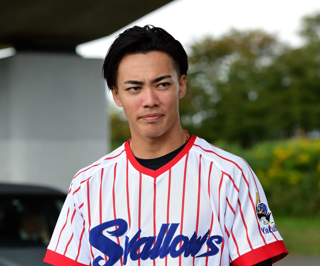 ヤクルト伊藤琉偉（2023年10月27日撮影）