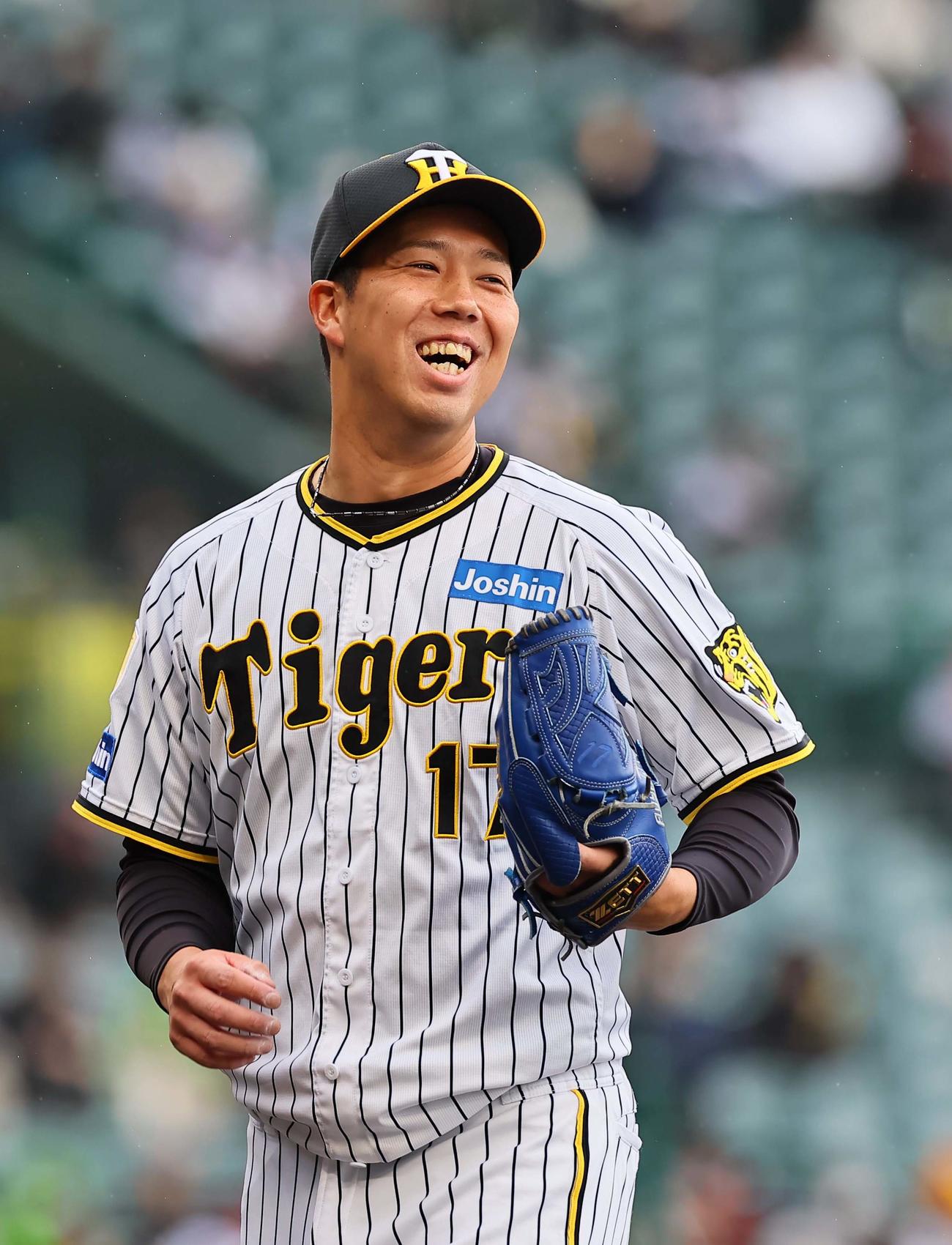 阪神対ヤクルト　4回無失点と好投した青柳晃洋（撮影・上田博志）