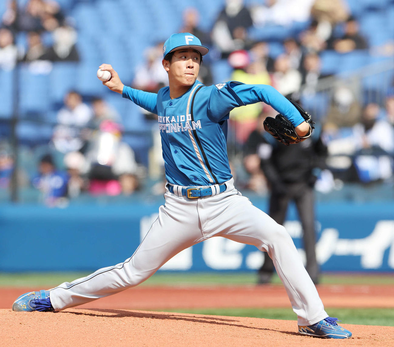 DeNA対日本ハム　日本ハム先発の北山（撮影・宮地輝）