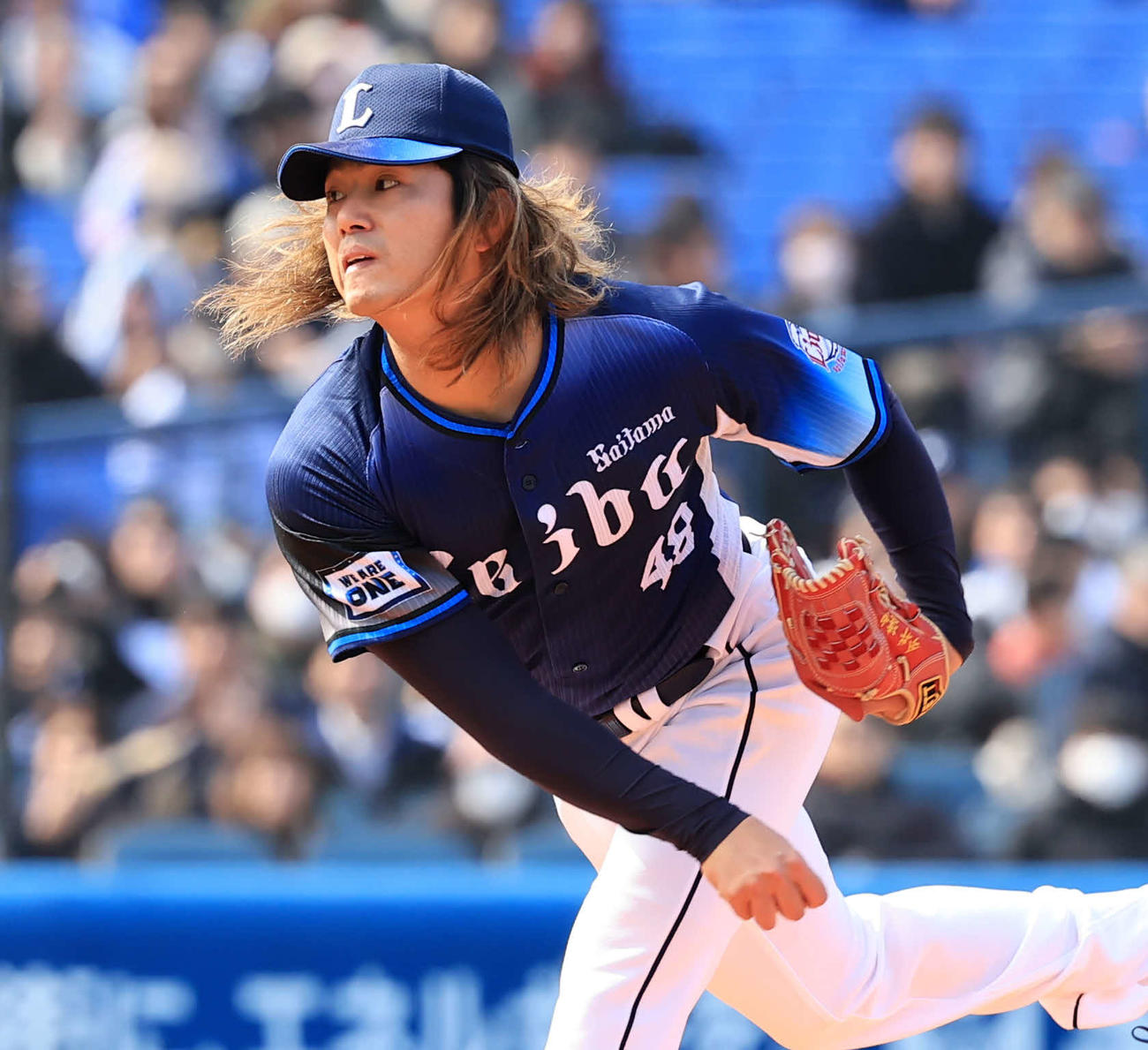 DeNA対西武　西武先発の今井（撮影・浅見桂子）