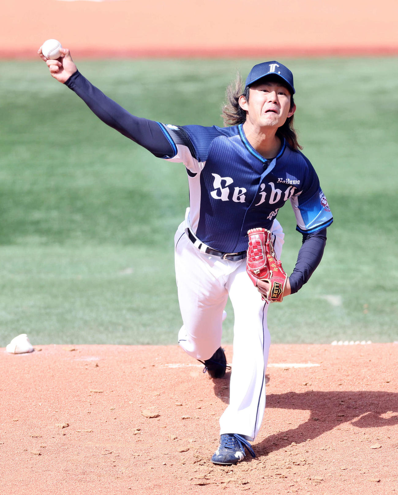 DeNA対西武　力投する西武先発の今井（撮影・鈴木正人）