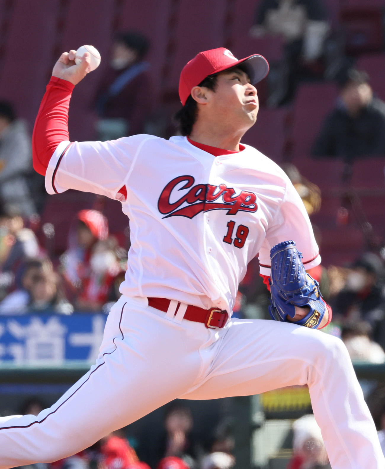 広島対中日　6回表中日、広島4番手の野村（撮影・加藤孝規）