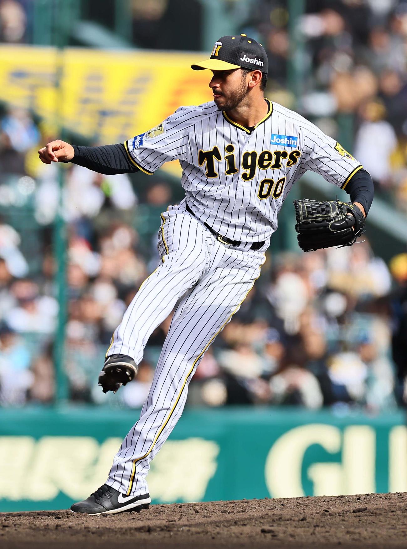 阪神対ヤクルト　阪神3番手のゲラ（撮影・上田博志）