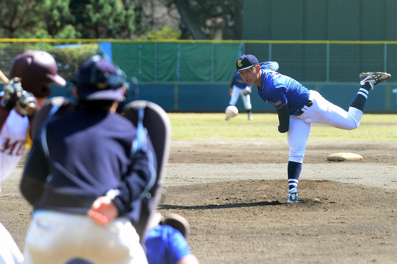 力投する東海大静岡・宮原