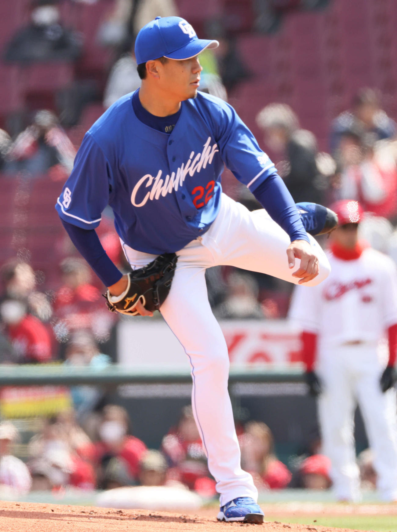 広島対中日　中日先発の大野（撮影・加藤孝規）