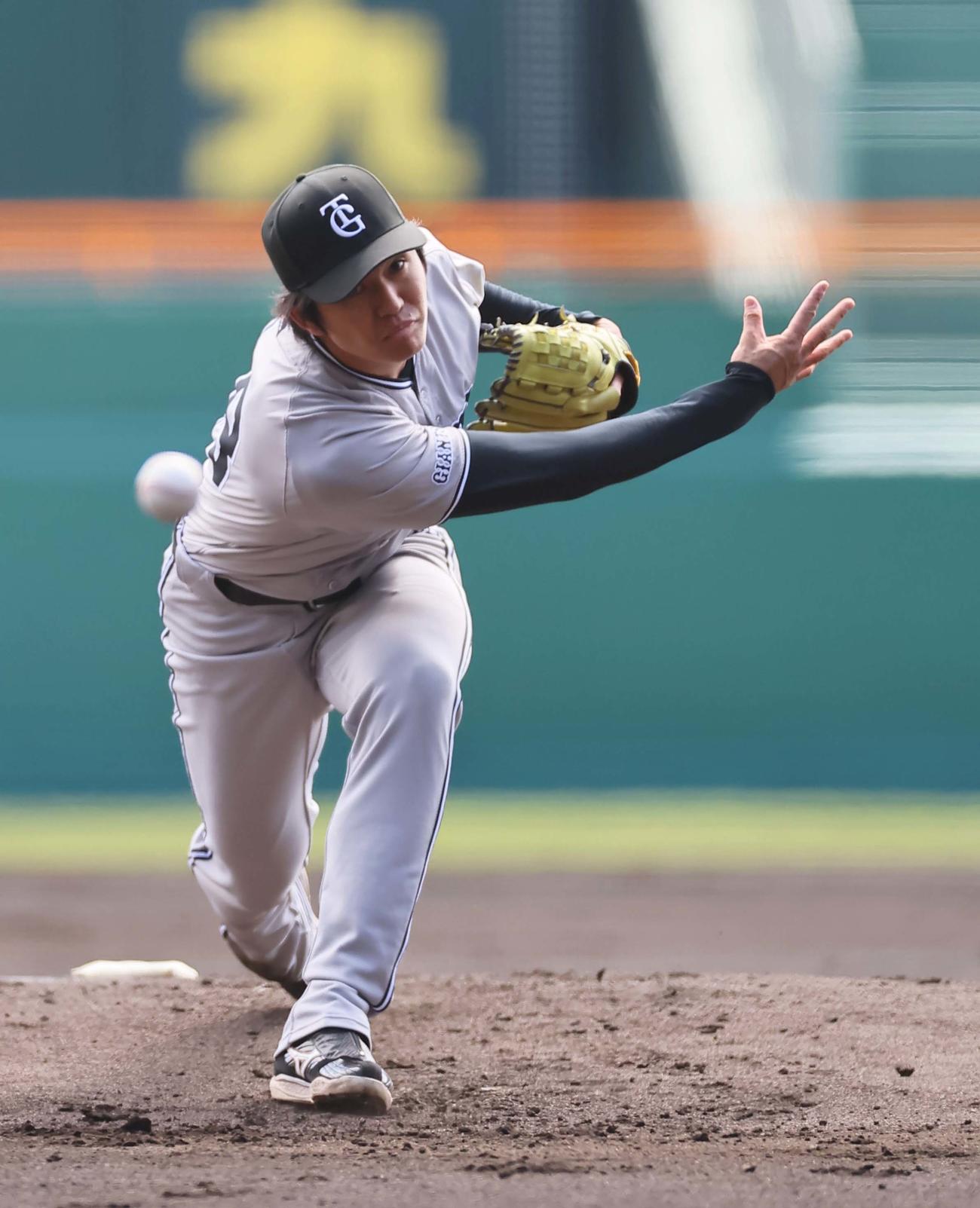阪神対巨人　巨人先発の高橋礼（撮影・上田博志）