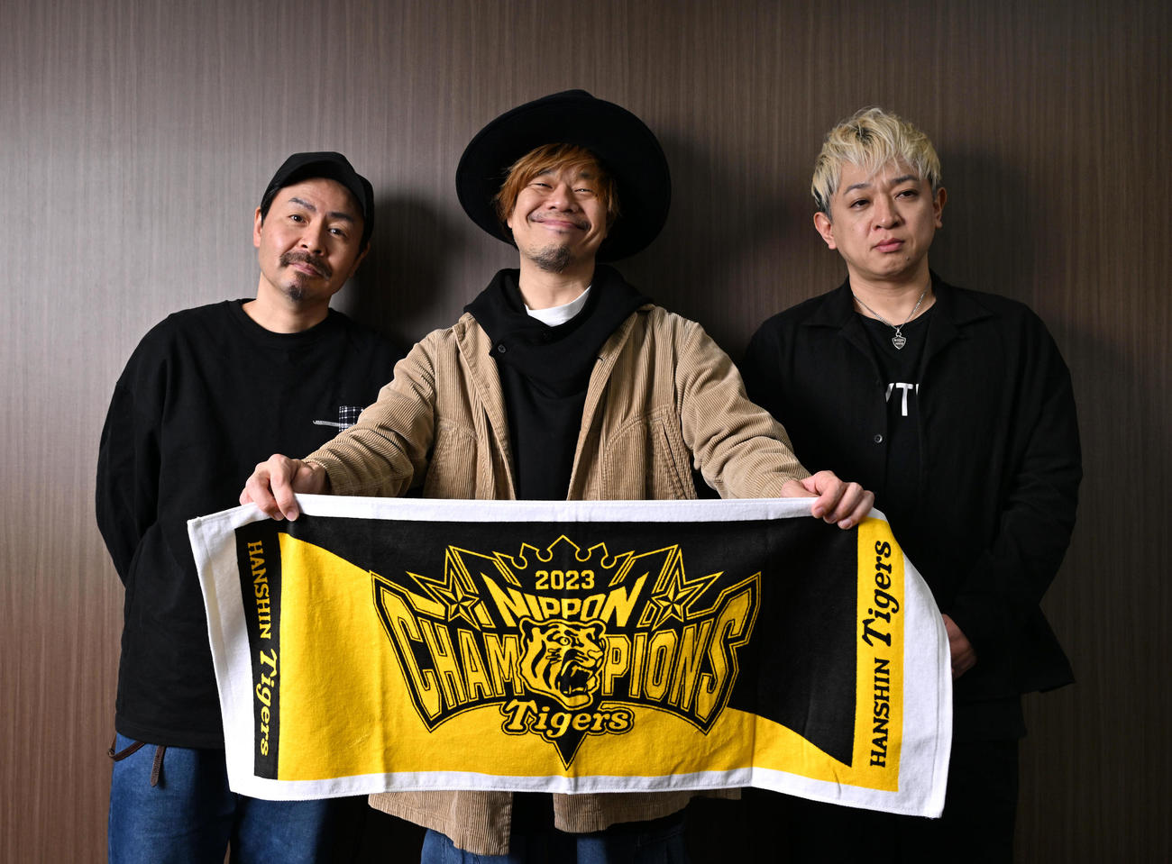 10ーFEETの（左から）KOUICHI、TAKUMA、NAOKI（撮影・石井愛子）