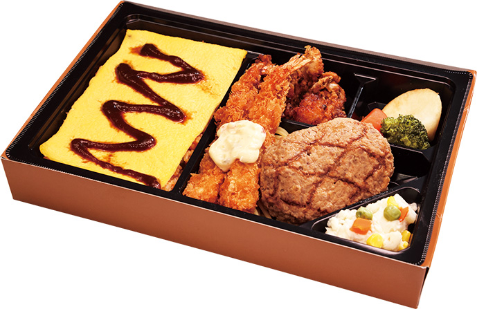伊藤将司の満腹洋食弁当（球団提供）