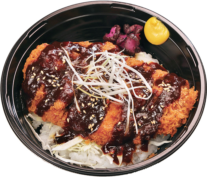 湯浅の厚切りロース味噌カツ丼～低温熟成ポーク使用～（球団提供）
