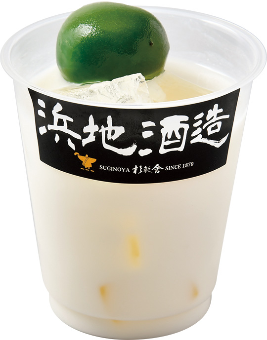 阪神選手コラボグルメ　浜地酒造のヨーグルト梅酒～翡翠梅入り～（球団提供）