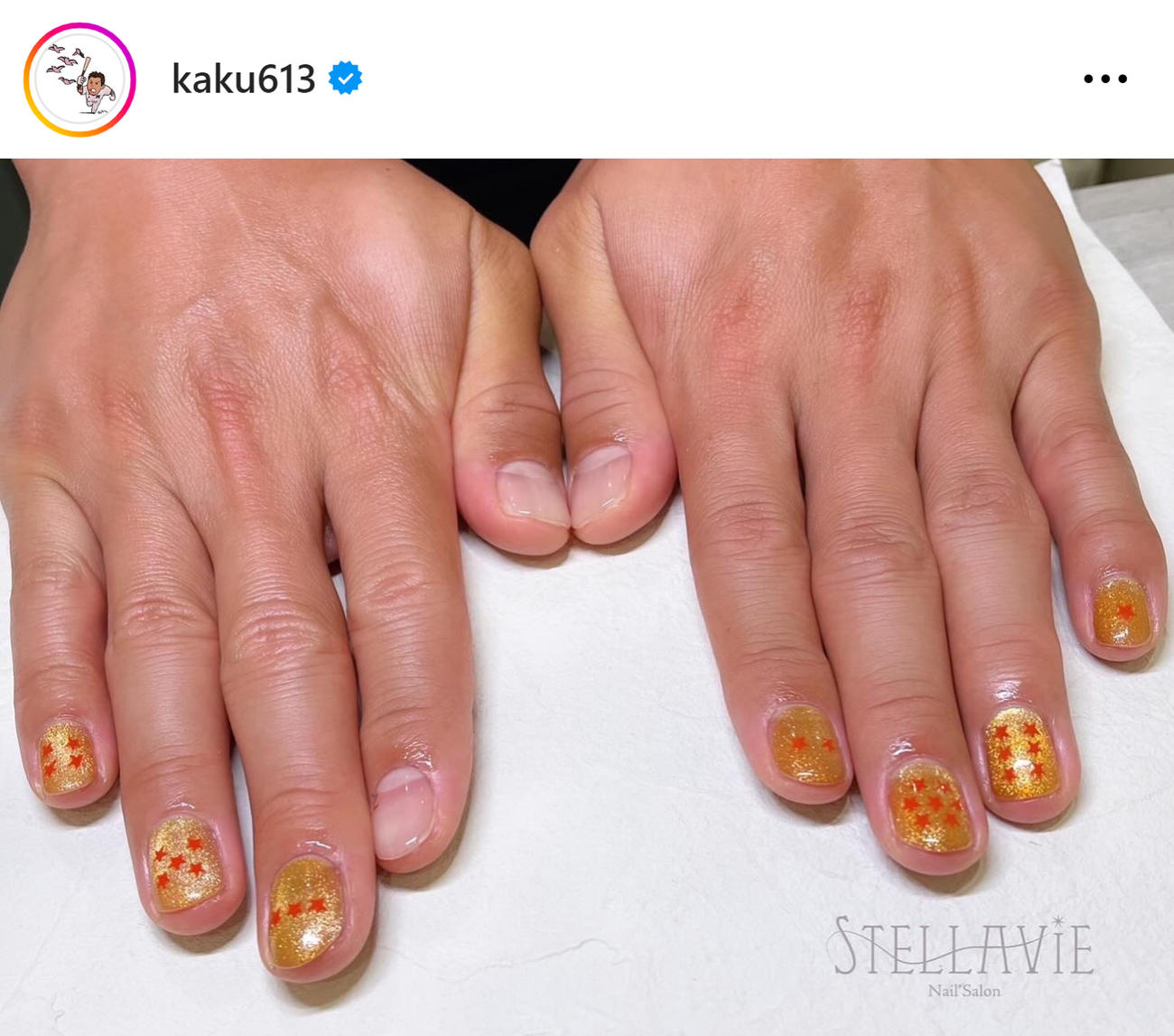 ロッテ角中勝也のインスタグラムから