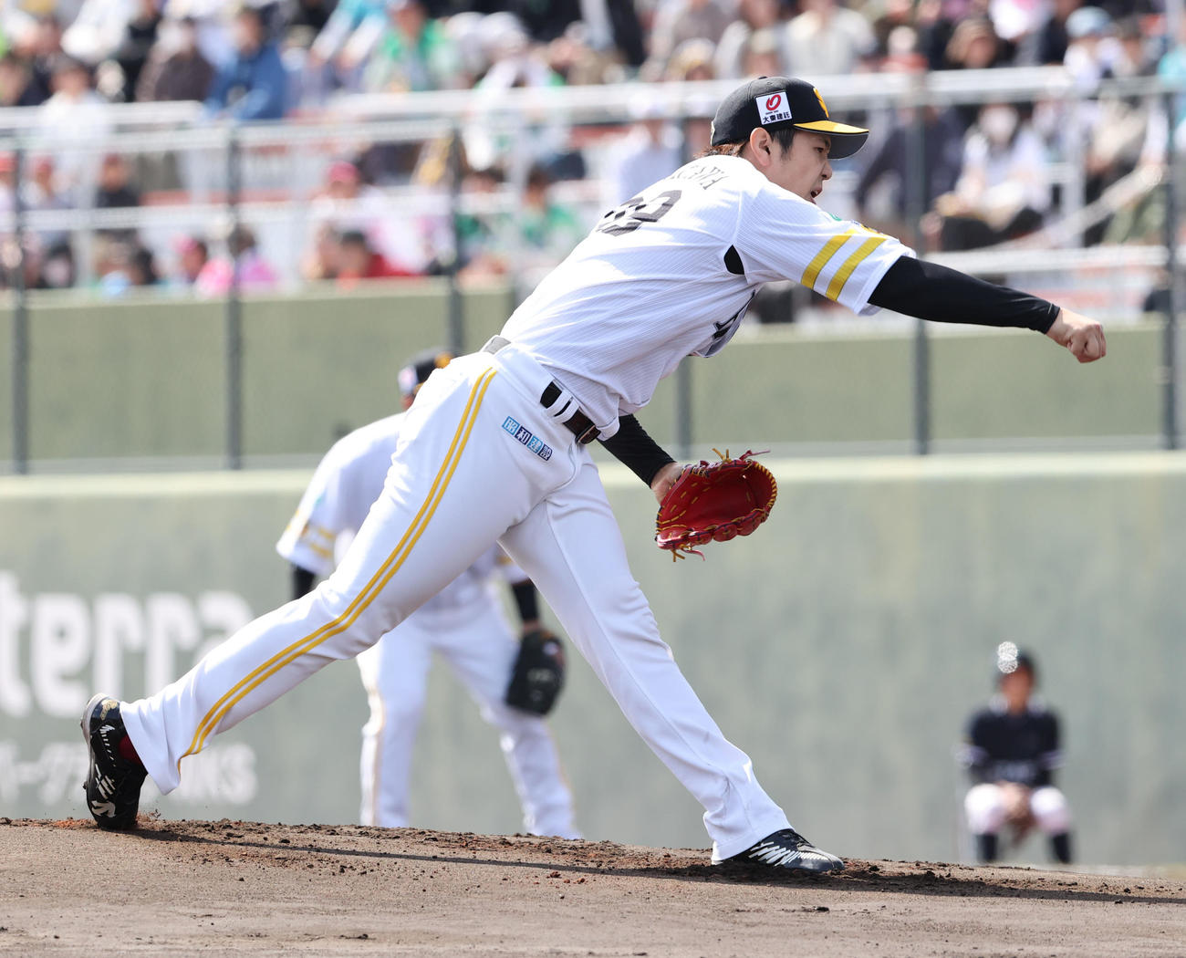 ソフトバンク対巨人　先発した石川（撮影・梅根麻紀）