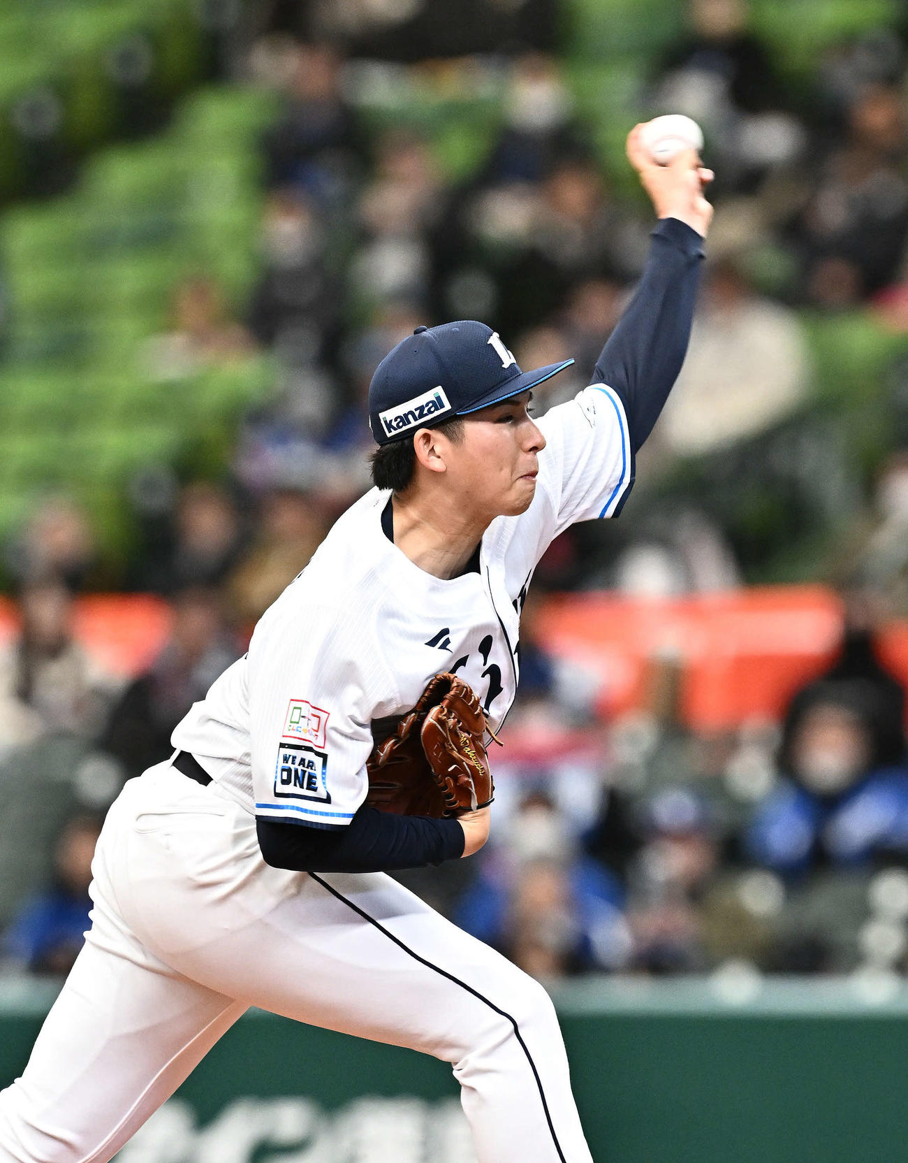 西武対中日　西武先発の武内（撮影・滝沢徹郎）