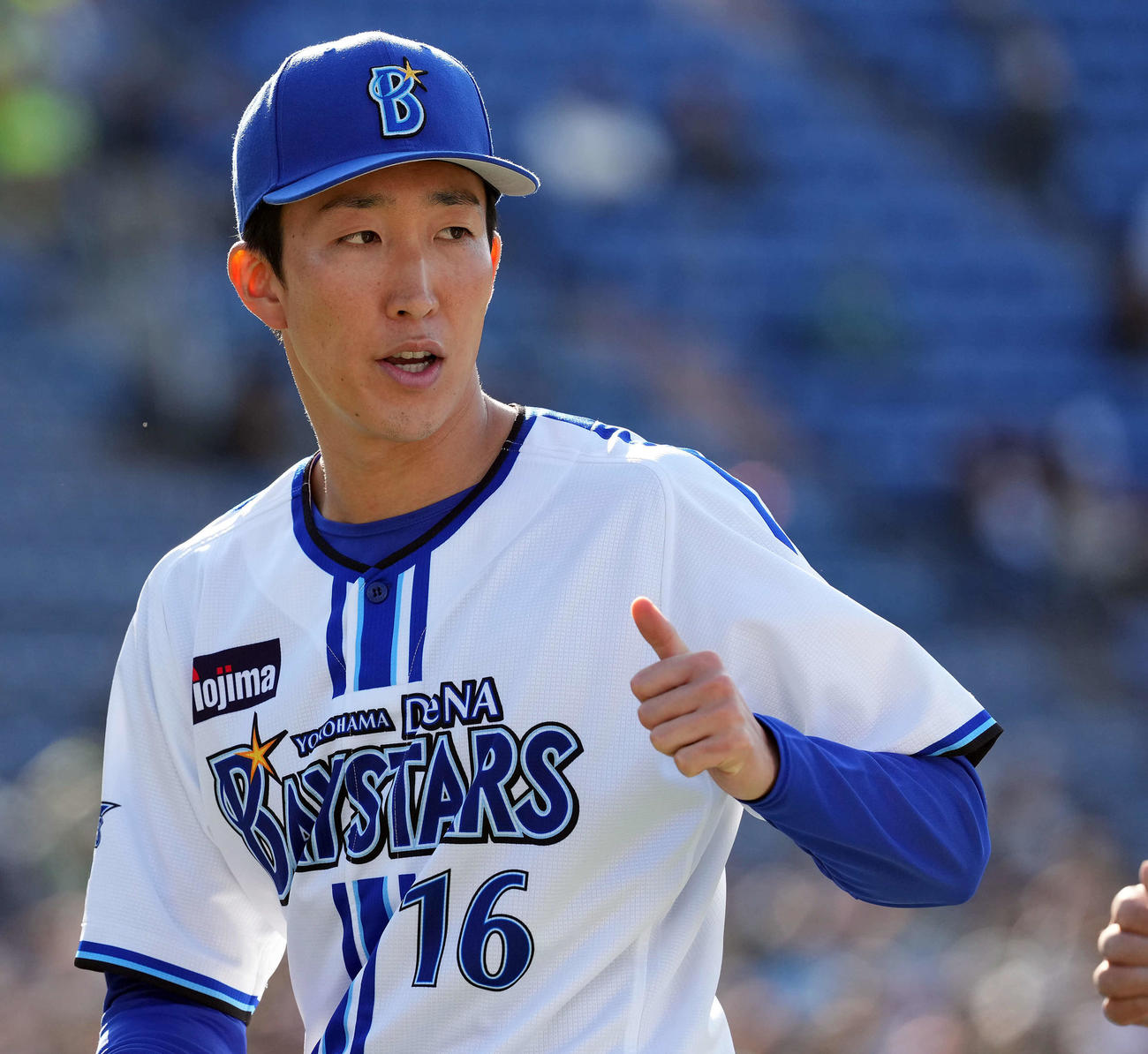 DeNA対ヤクルト　6回からマウンドに上がり3回を投げて無失点のDeNA大貫（撮影・たえ見朱実）