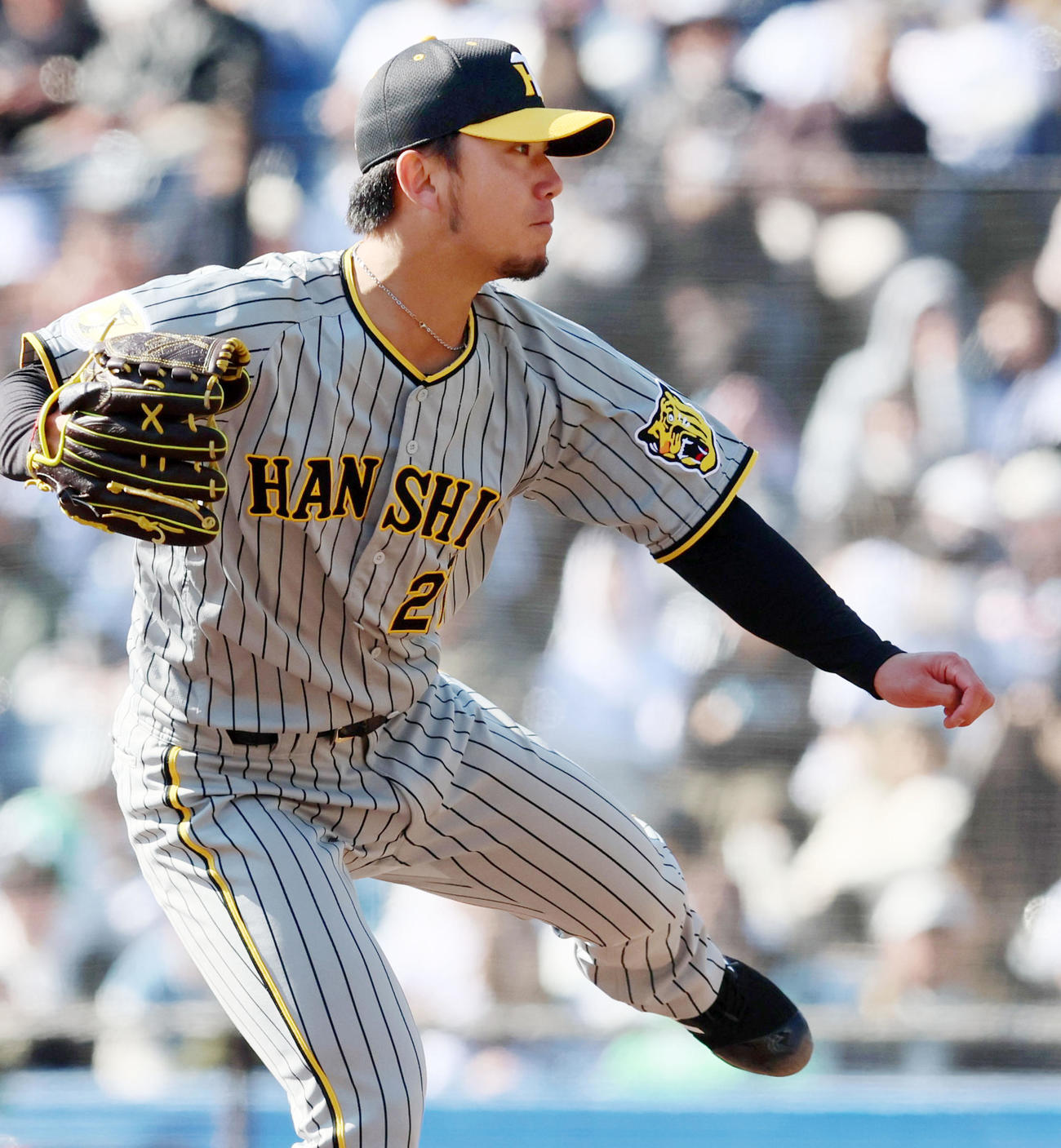 ロッテ対阪神　ロッテ戦に先発する伊藤将（撮影・加藤哉）