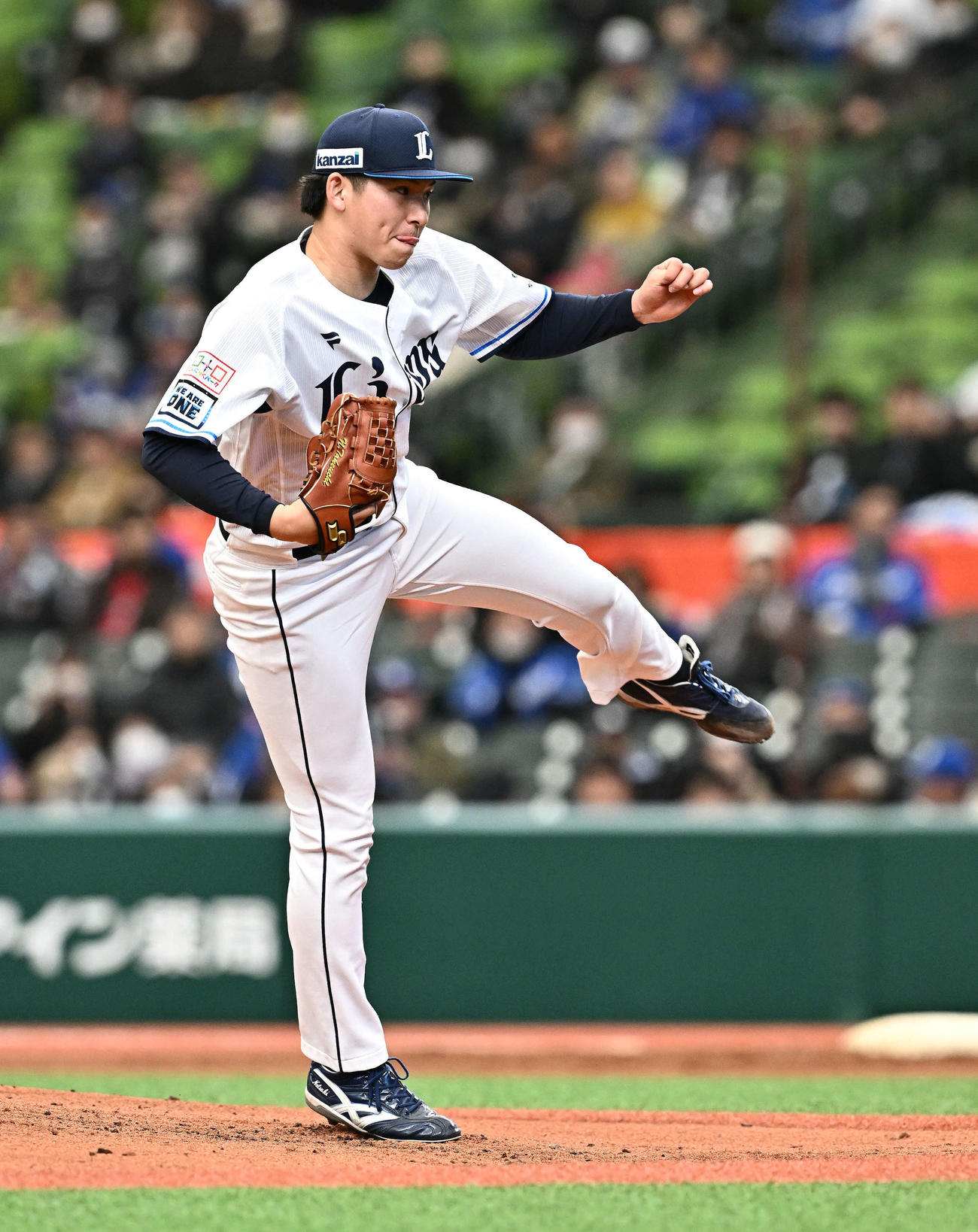 西武対中日　西武先発の武内（撮影・滝沢徹郎）