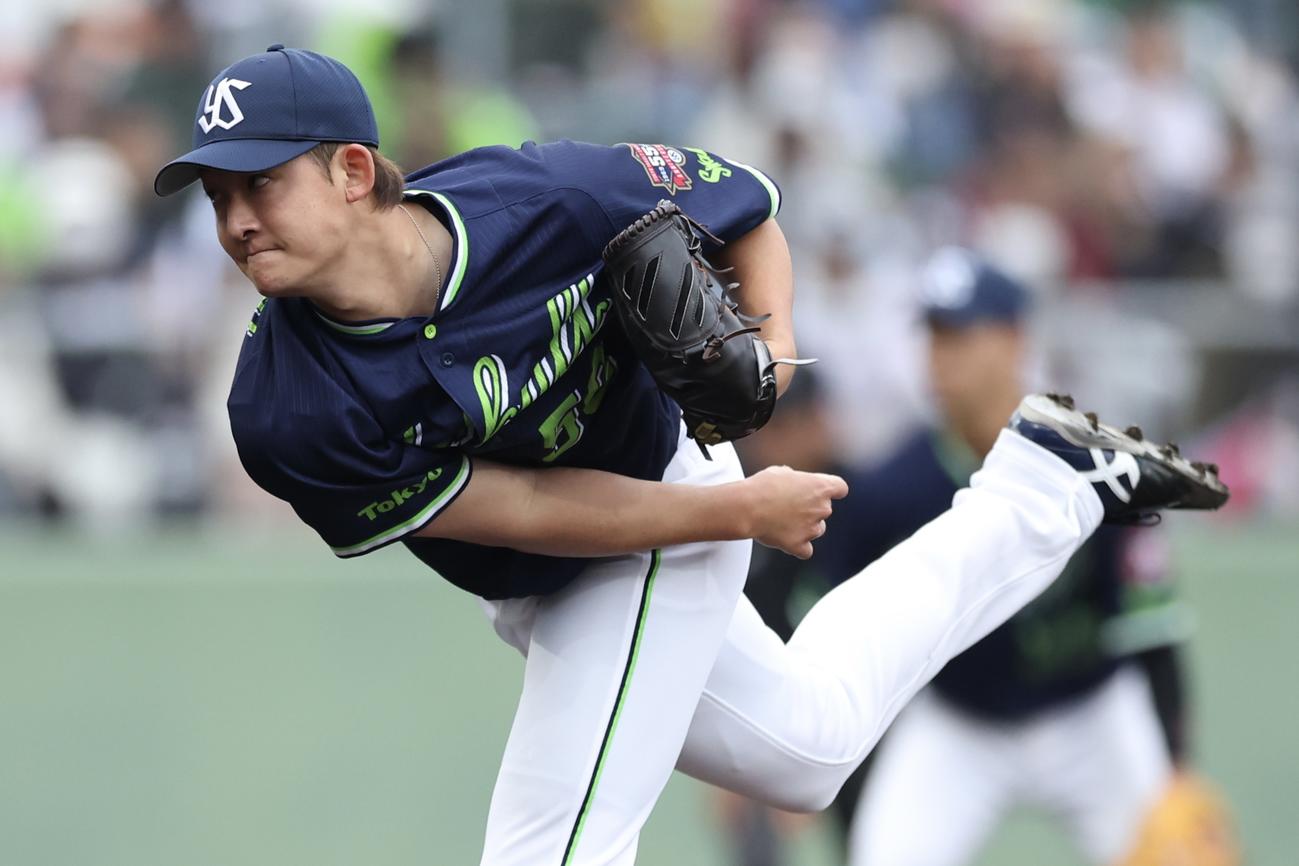 ヤクルト阪口皓亮（2024年2月撮影）