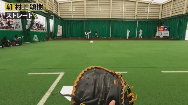投球体感映像・審判カメラ映像（甲子園球場提供）
