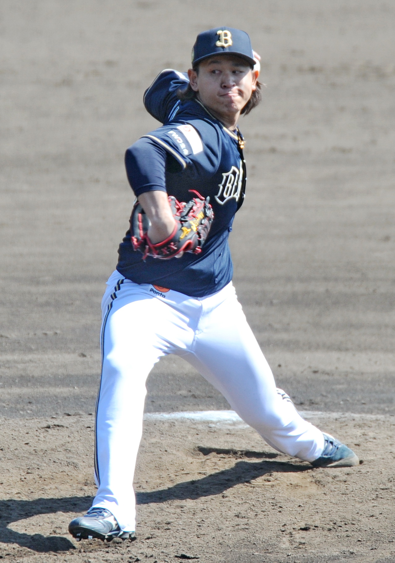 くふうハヤテ戦に先発し5回2安打無失点のオリックス宮城