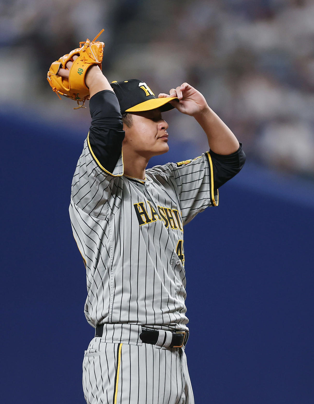 中日対阪神　3回裏中日1死三塁、細川に勝ち越し適時打を浴びた大竹（撮影・前田充）