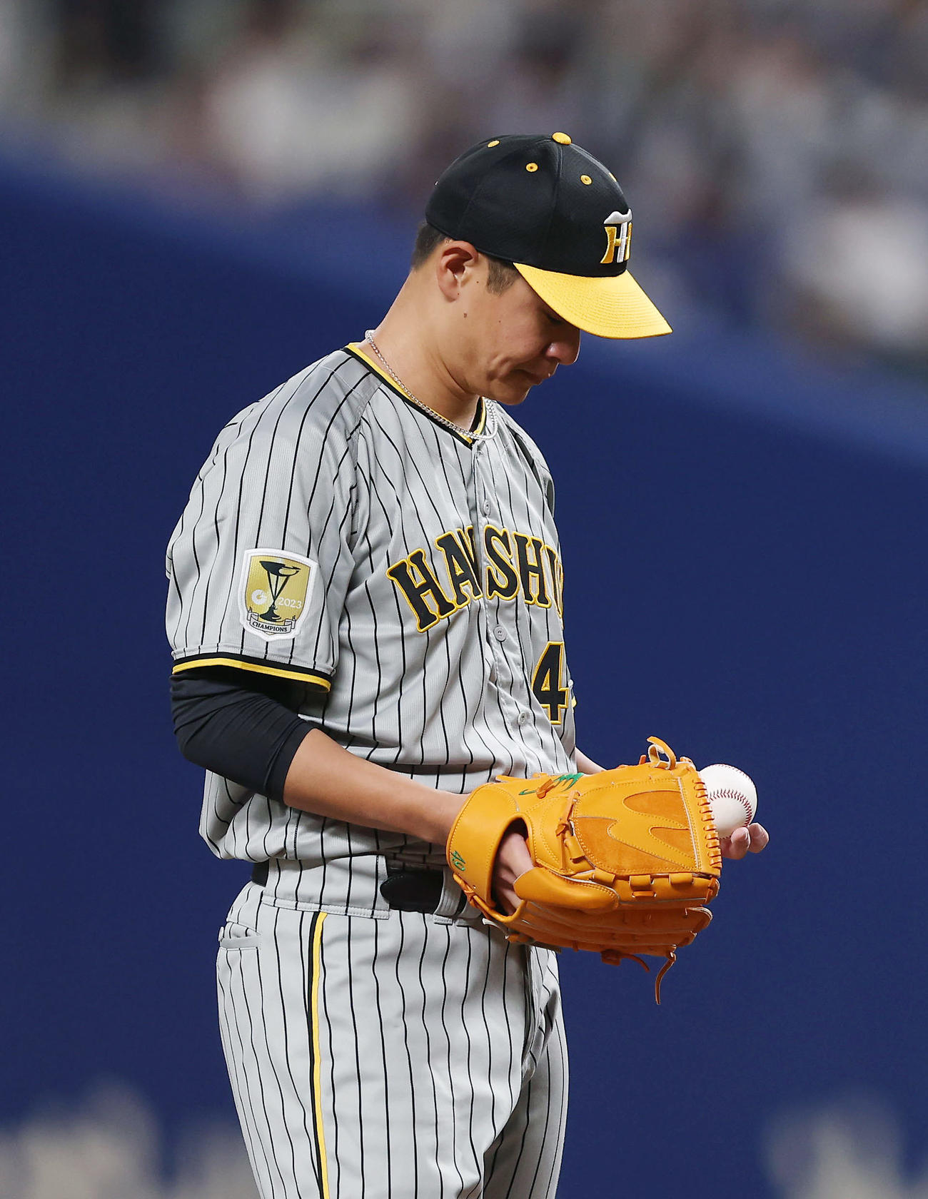 中日対阪神　3回裏中日1死三塁、細川に勝ち越し適時打を浴びた大竹（撮影・前田充）