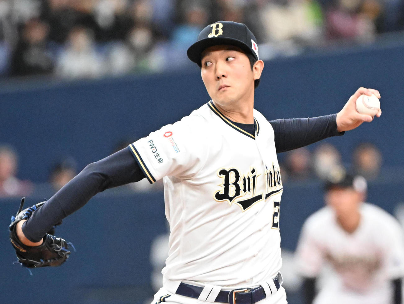 オリックス田嶋大樹（2024年3月10日撮影）