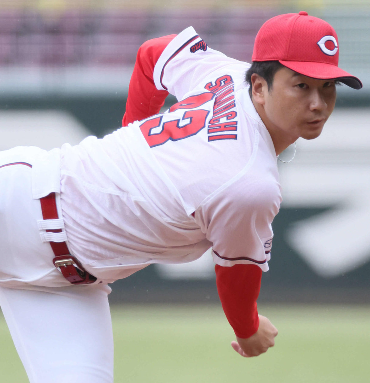 広島の島内颯太郎（2023年10月撮影）