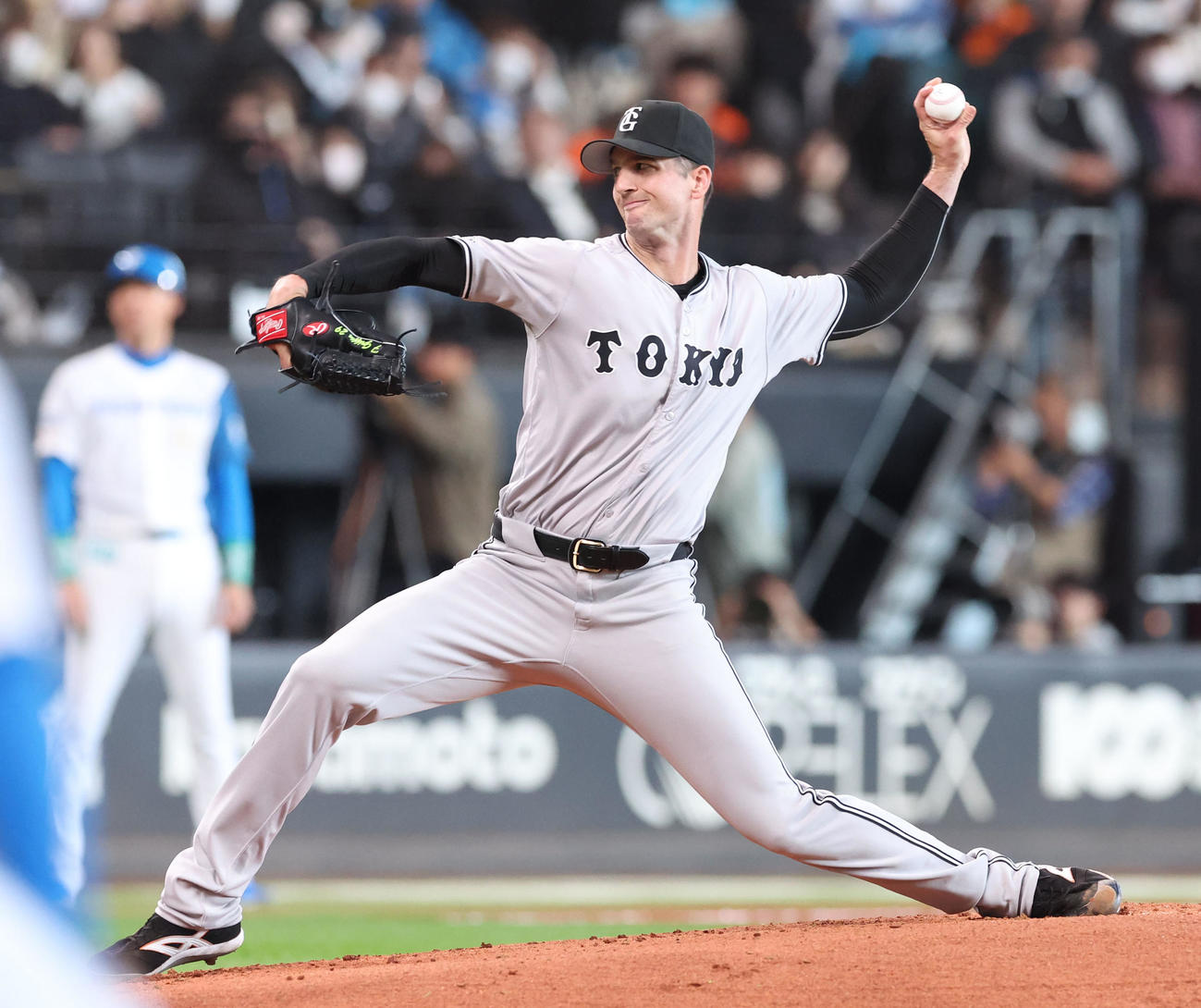 日本ハム対巨人　巨人先発のグリフィン（撮影・佐藤翔太）
