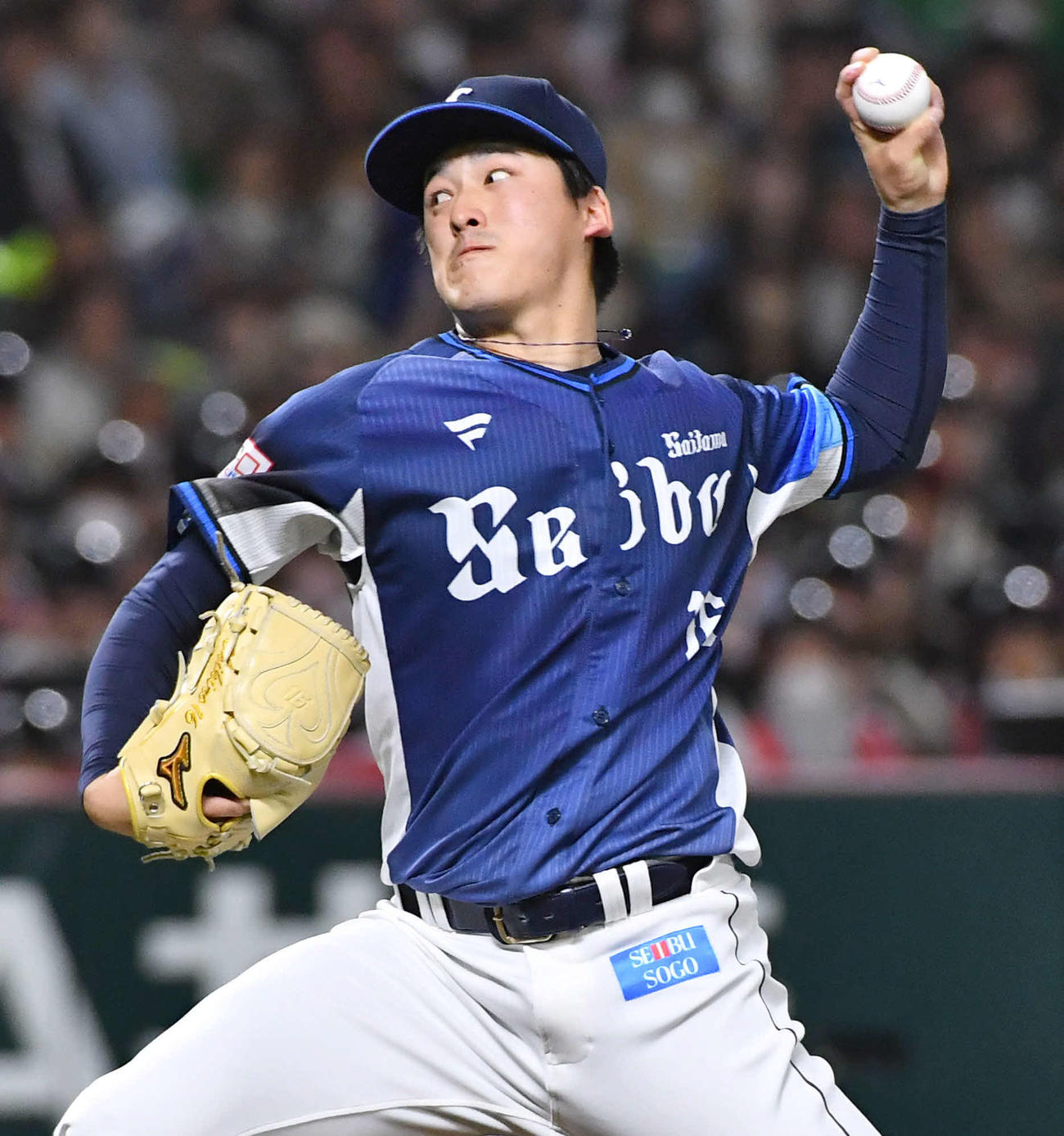 ソフトバンク対西武　西武先発の隅田（撮影・岩下翔太）