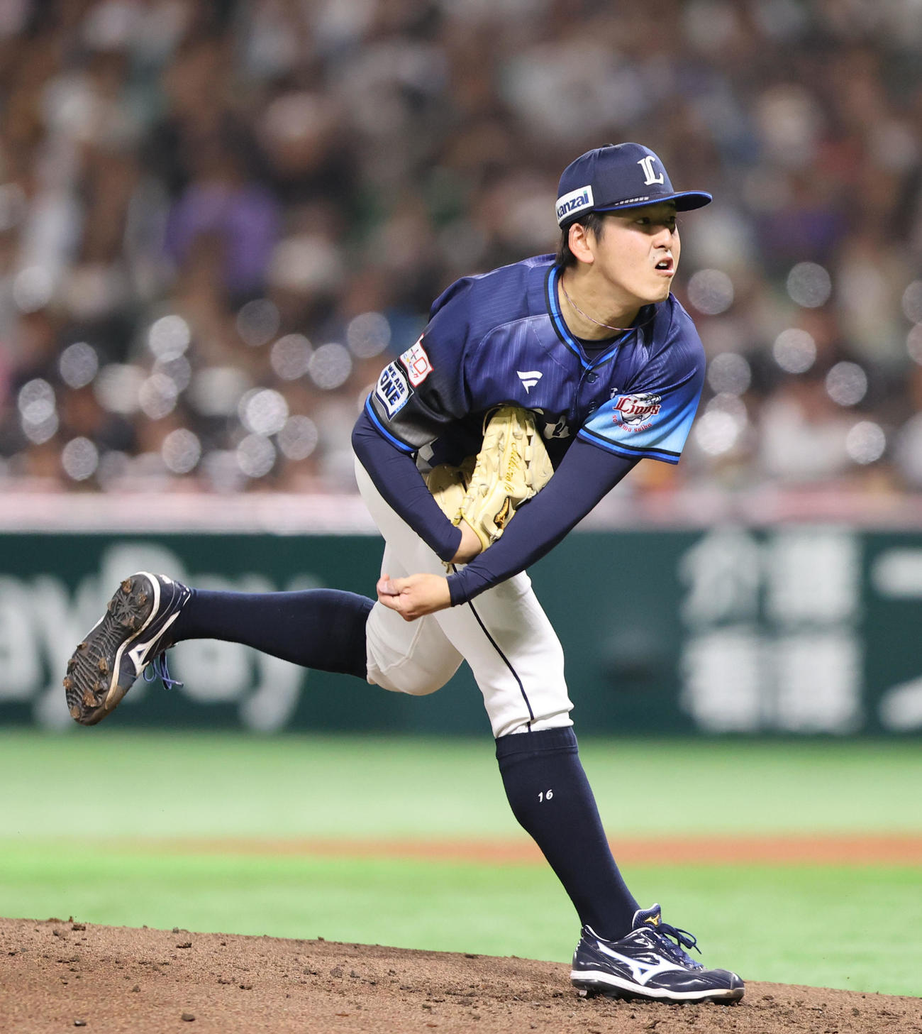 ソフトバンク対西武　先発・隅田（撮影・梅根麻紀）
