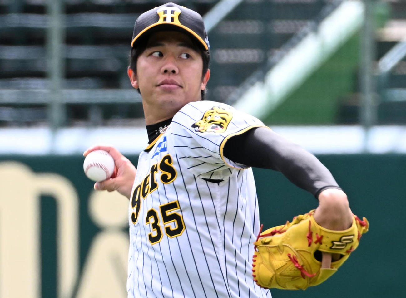 阪神才木浩人（2024年3月7日撮影）