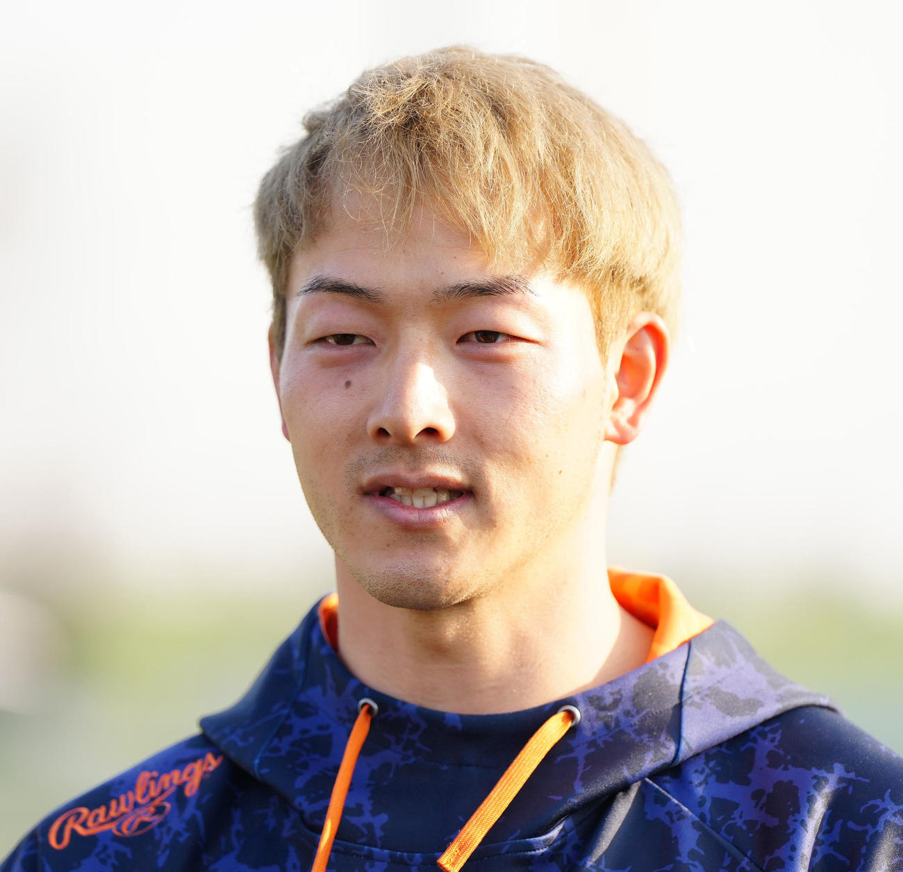 ヤクルト対オイシックス　試合後、取材に応じるオイシックス薮田（撮影・江口和貴）