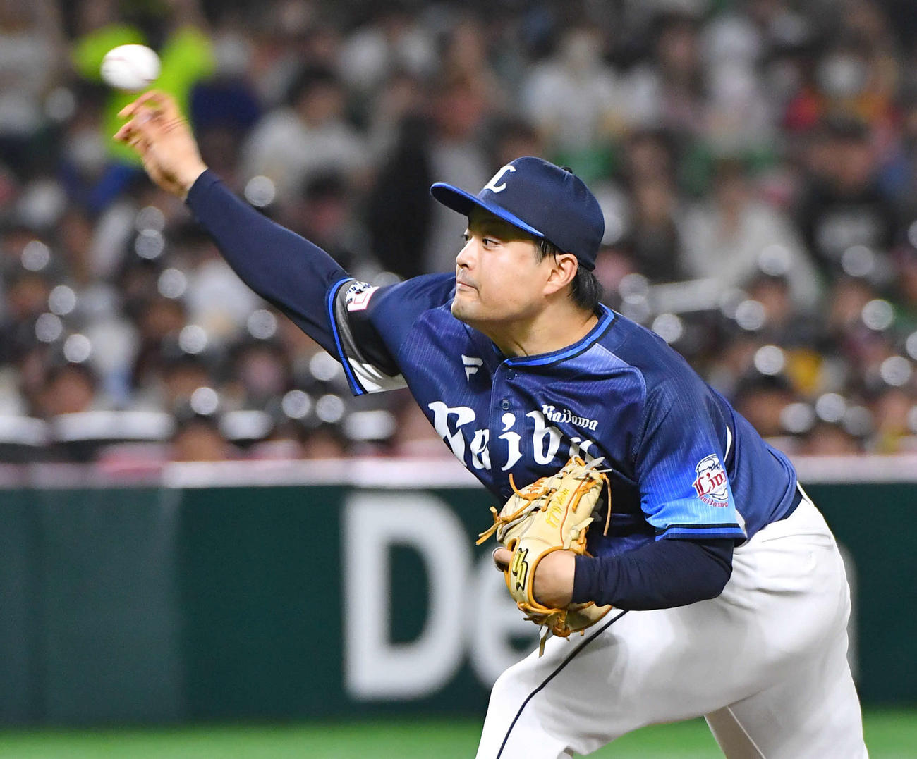 ソフトバンク対西武　西武先発の松本（撮影・岩下翔太）