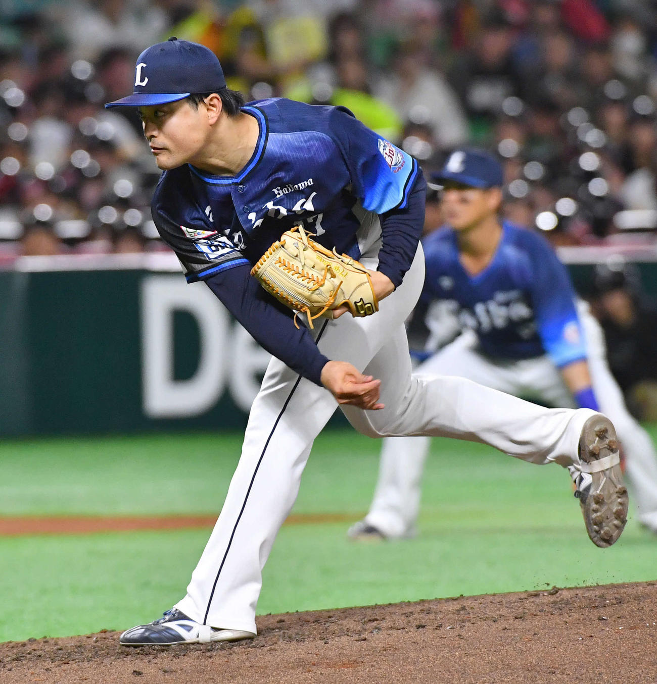 ソフトバンク対西武　西武先発の松本（撮影・岩下翔太）