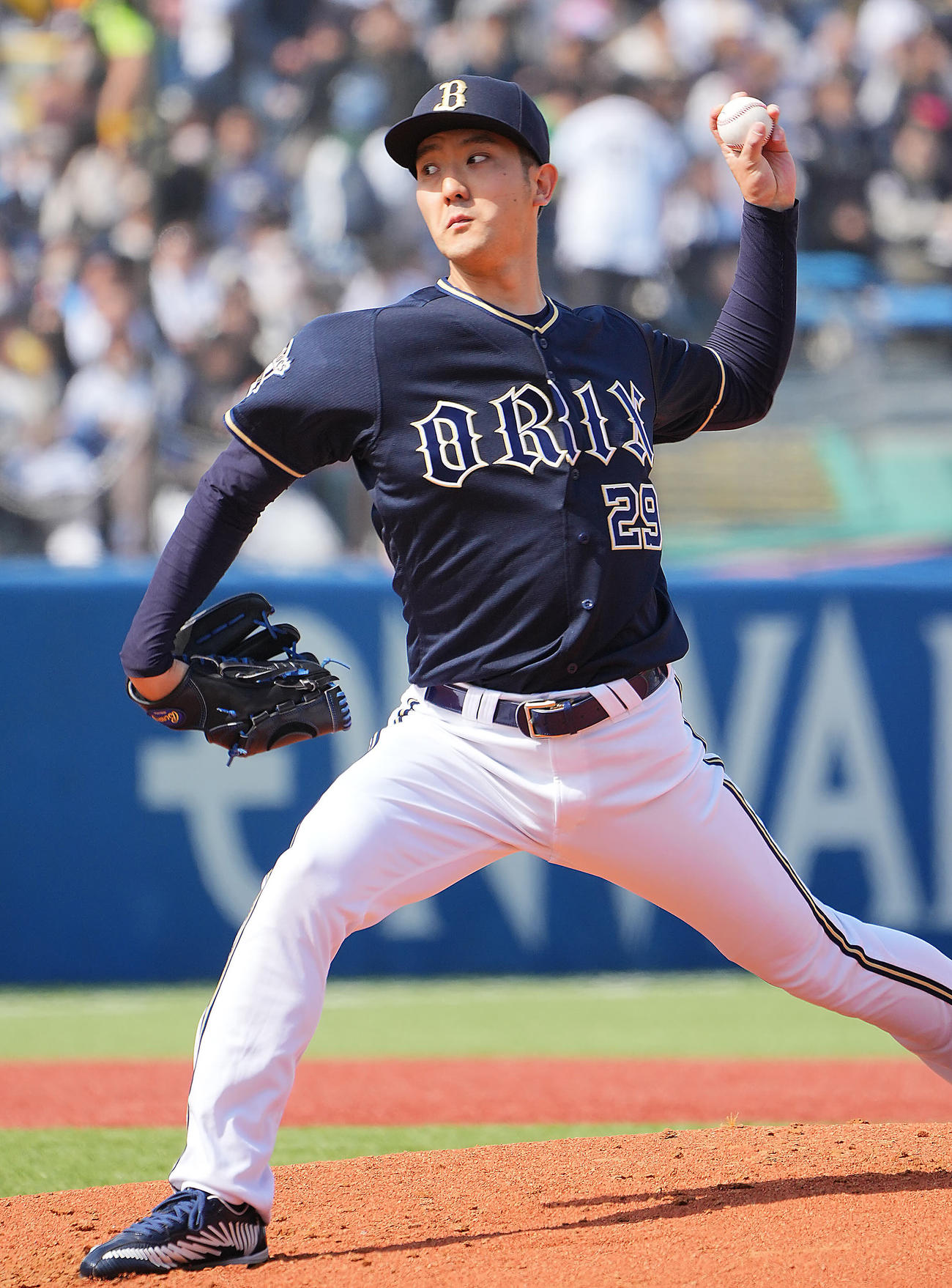 ヤクルト対オリックス　力投するオリックス先発の田嶋（撮影・垰建太）