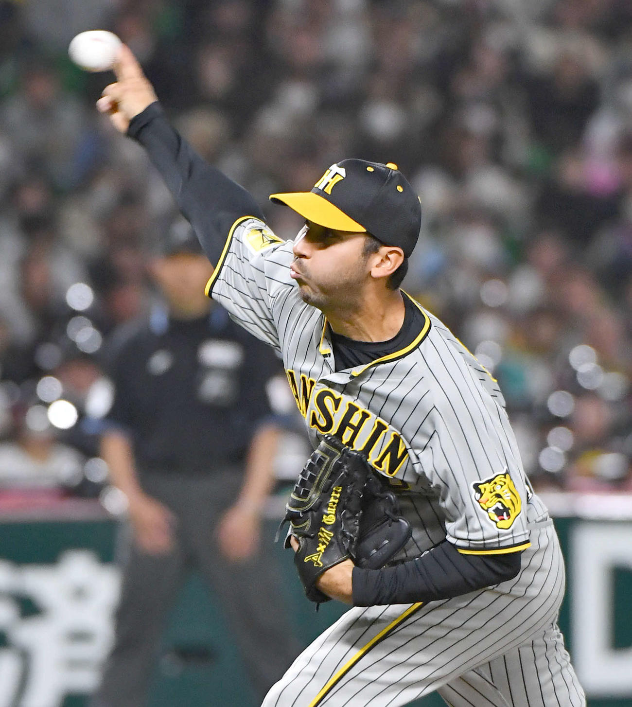 ソフトバンク対阪神　7回に登板した、阪神2番手のゲラ（撮影・岩下翔太）