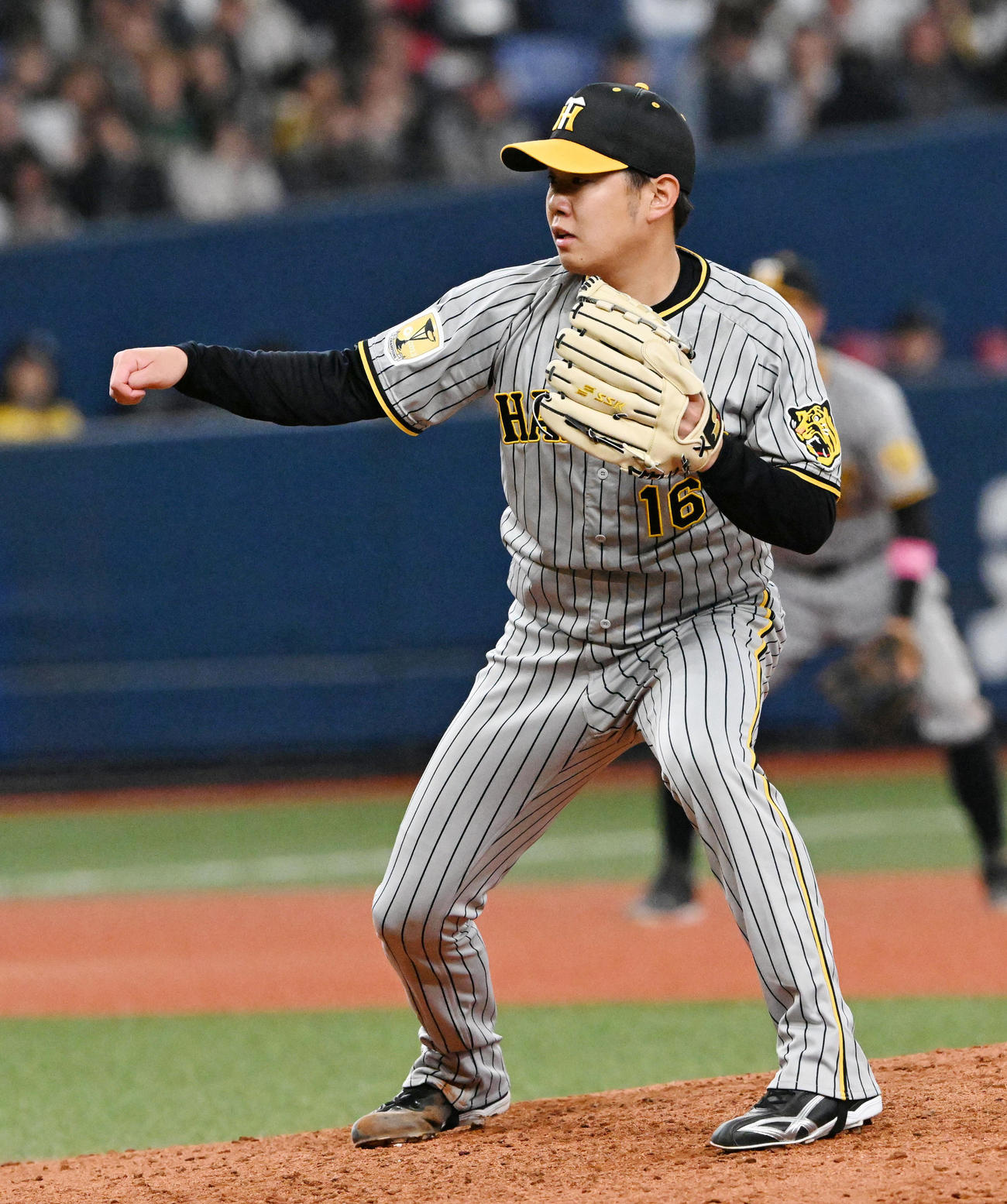 オリックス対阪神　阪神2番手の西勇（撮影・前岡正明）