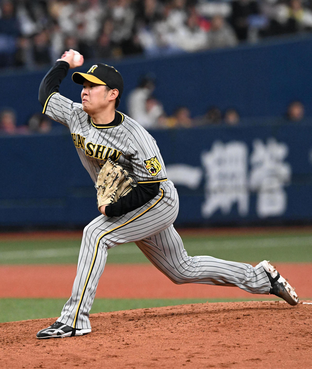 オリックス対阪神　阪神2番手の西勇（撮影・前岡正明）