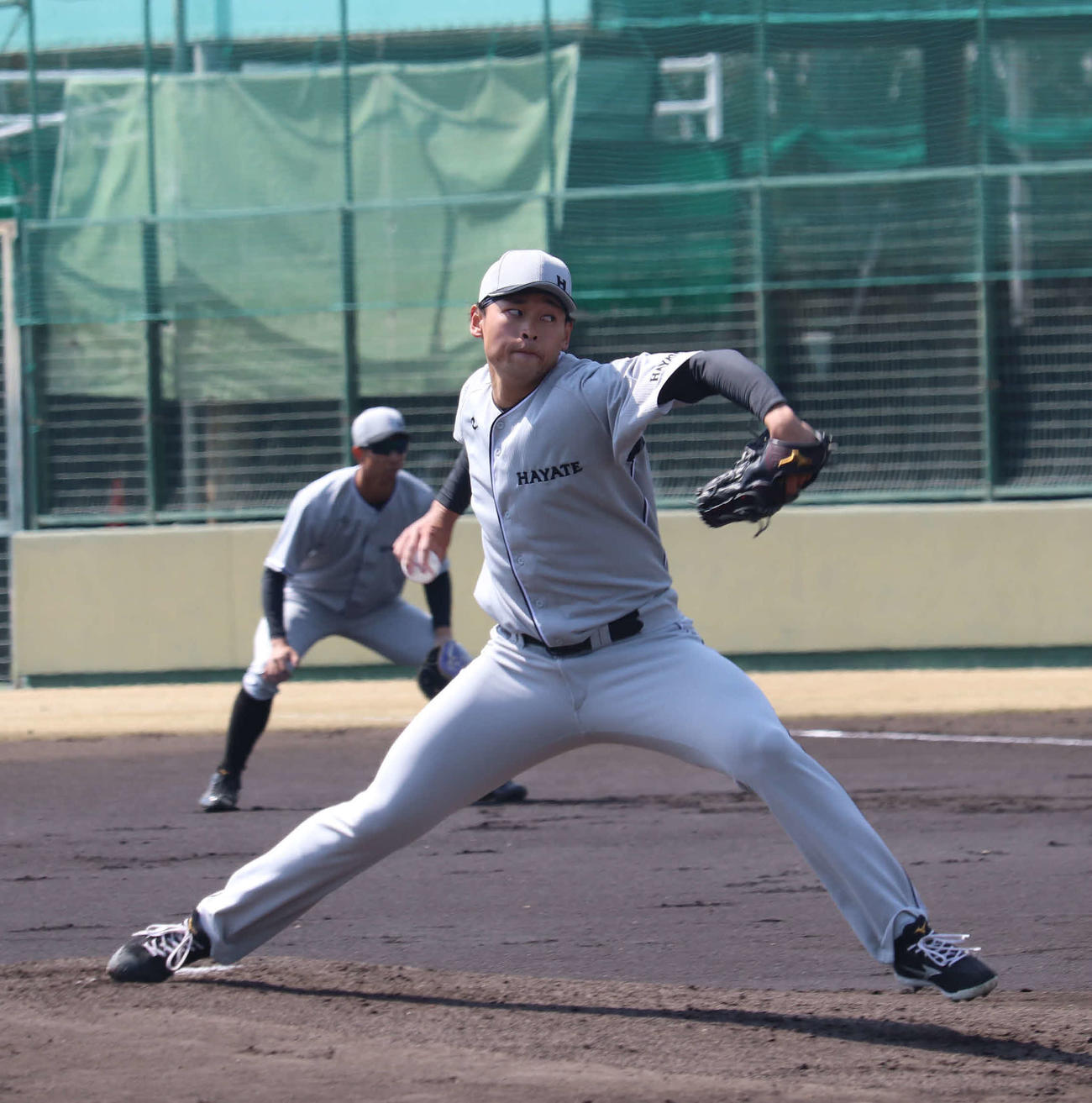 阪神戦に先発し、7回を3安打無失点に抑えて勝利投手となったくふうハヤテ早川（2024年3月22日撮影）