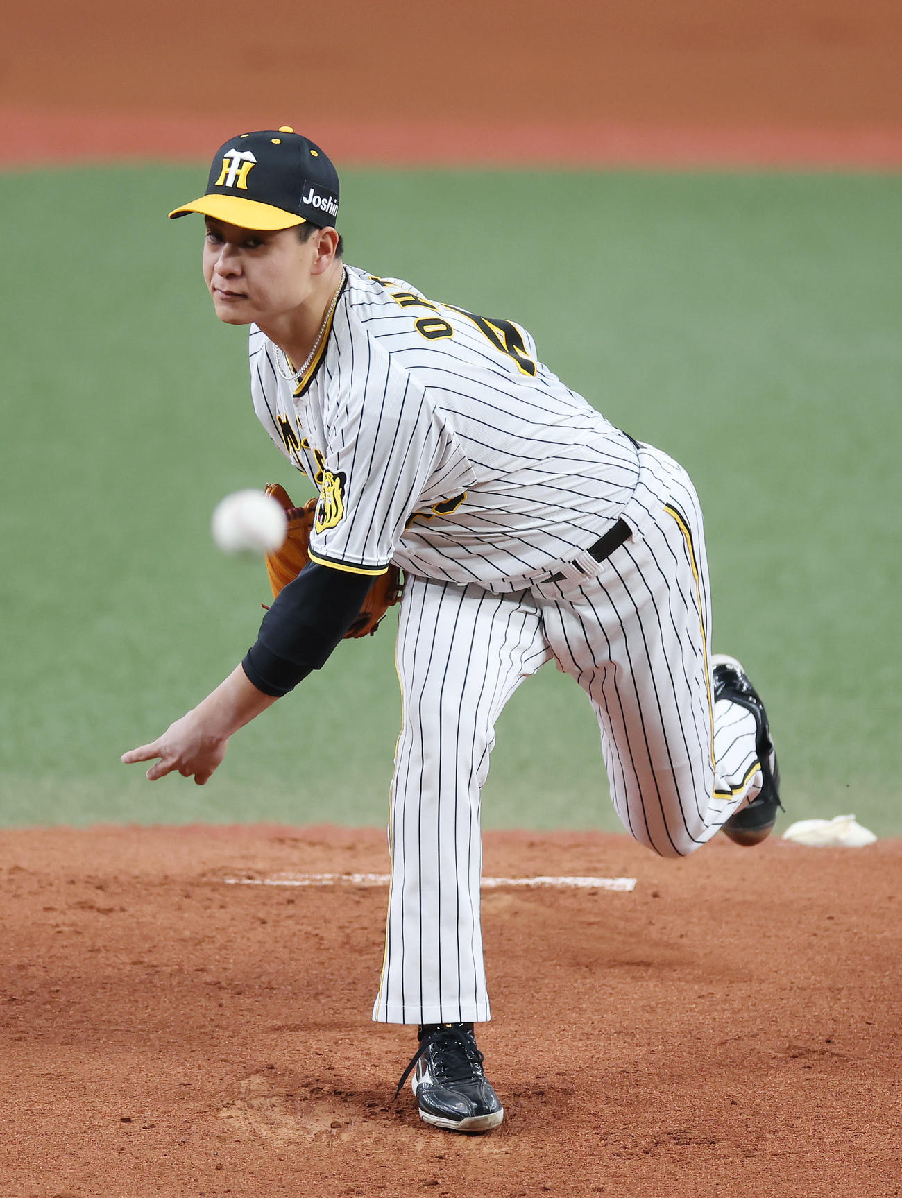阪神対オリックス　力投する阪神先発の大竹（撮影・前田充）