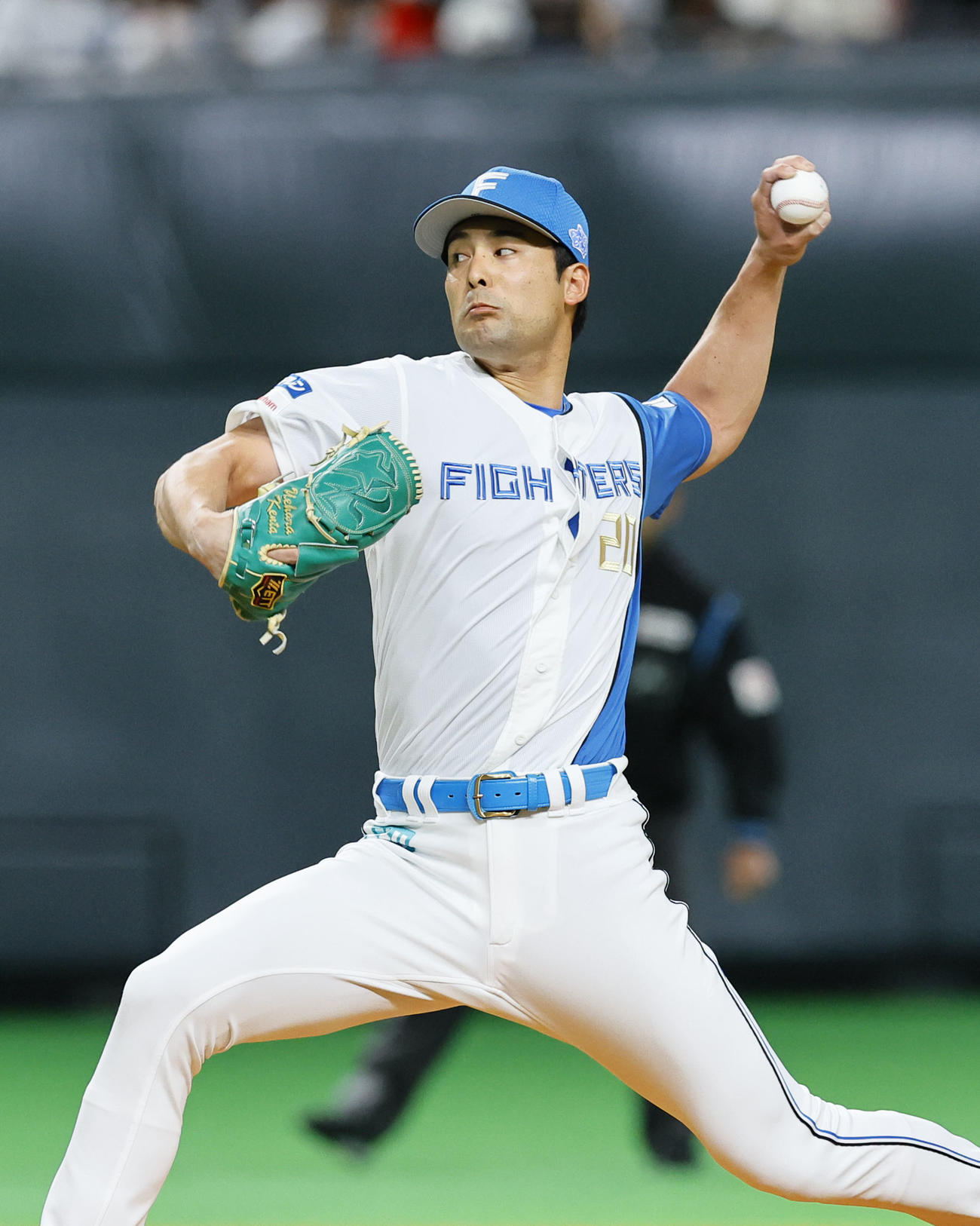 日本ハム上原健太（2024年3月3日撮影）