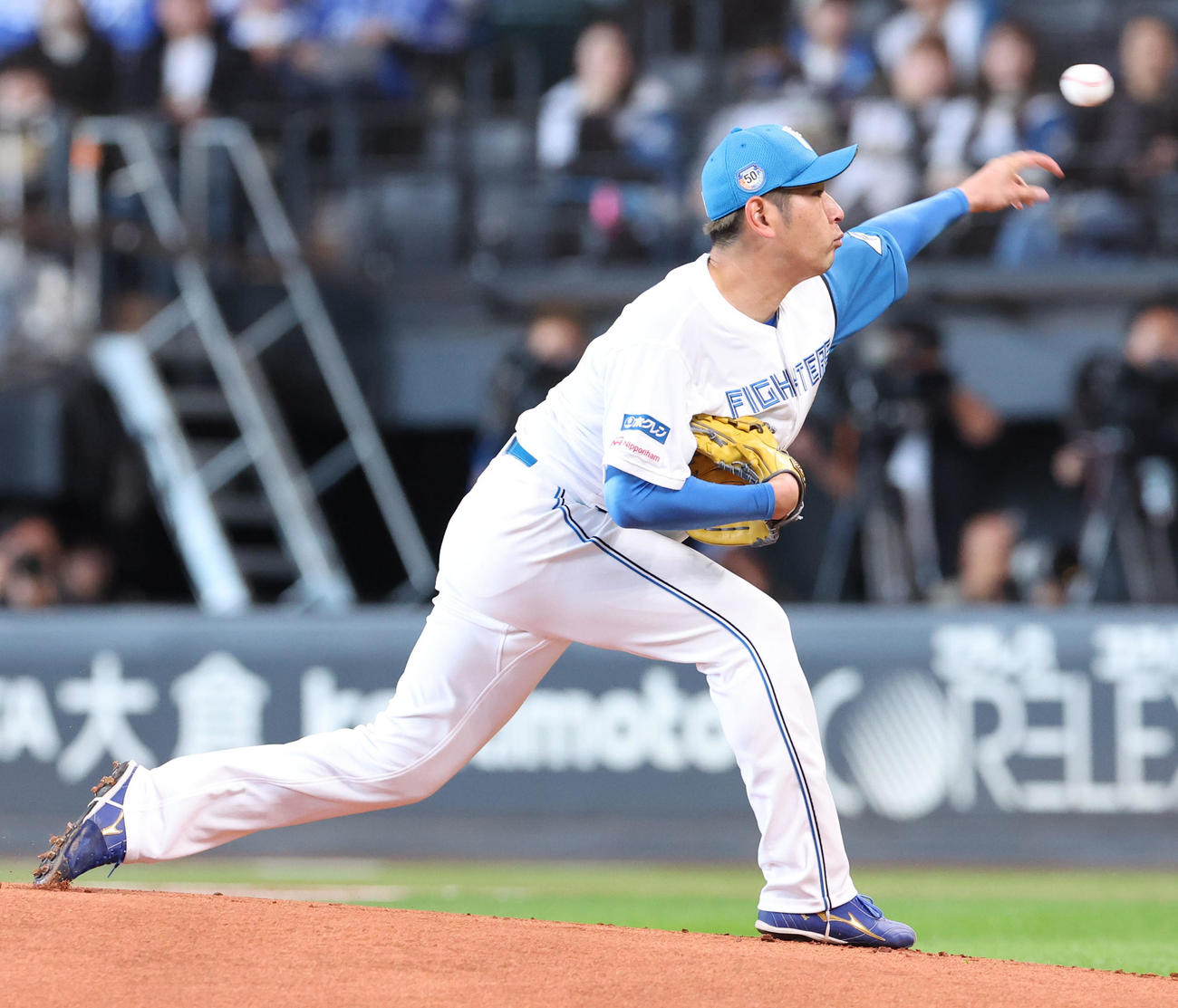 日本ハム対DeNA　日本ハム先発の加藤貴（撮影・佐藤翔太）